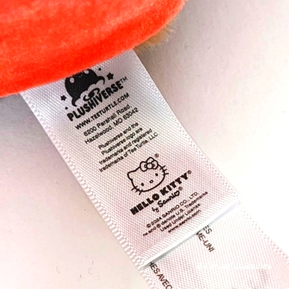 HELLO KITTY 🐻 LG HK Teddy Bear Reversible Plushies Sanrio TeeTurtle NWT - Picture 7 of 8